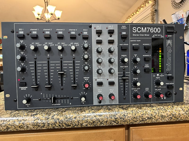 BIAMP SCM7600 STEREO CLUB DJ MIXER SCM 7600 MADE IN USA image 1