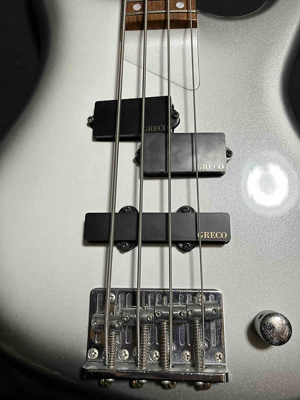 Greco PXB-L400 Phoenix Bass 2003 - Silver Burst Made in Japan | Reverb