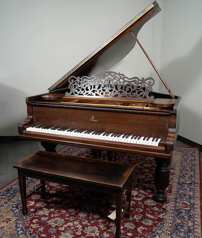 Steinway & Sons 6' 2" Model A Grand Piano | Satin Dark Walnut | SN: 53467 image 1