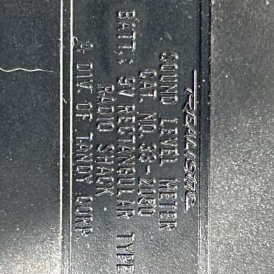 Radio Shack Sound Level Meter 33-2055 1990 - black plastic image 2