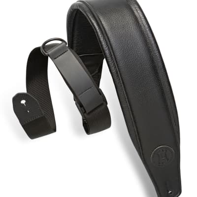 Levy's MRHGP 3.5" Right Height Garment Padded Leather Guitar Strap