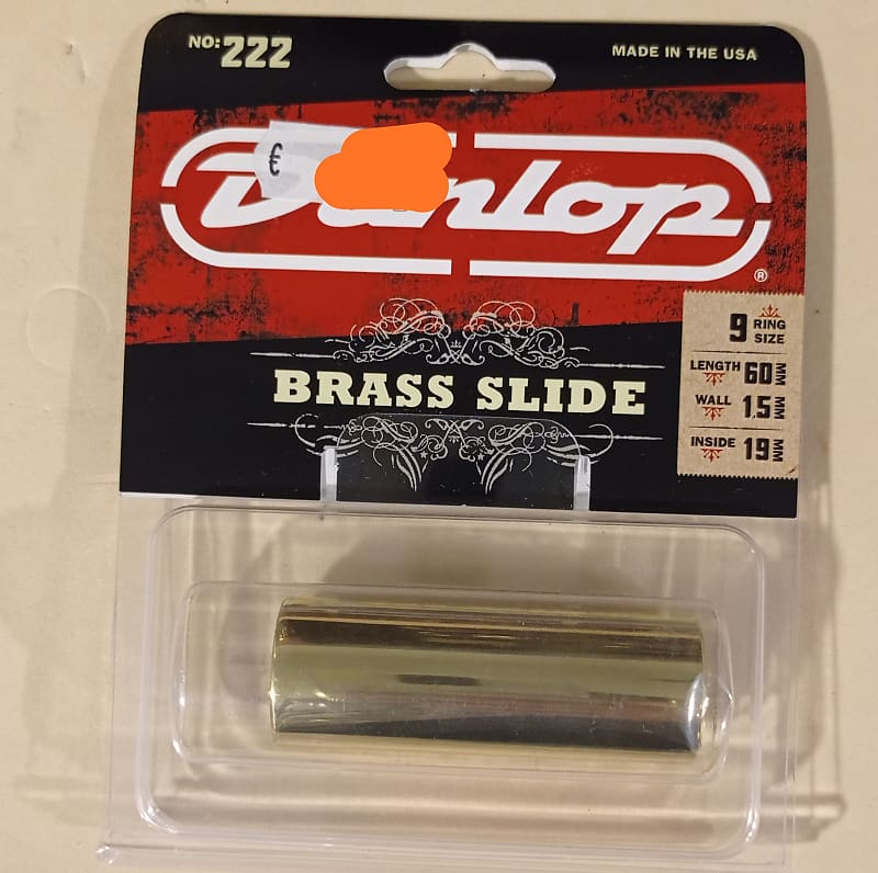 Dunlop 222 Medium Solid Brass Slide image 1