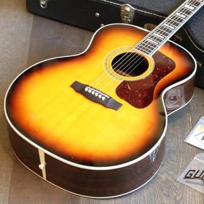 Guild F-50 R Acoustic Jumbo Flat-Top Guitar Antique Sunburst + OHSC image 2
