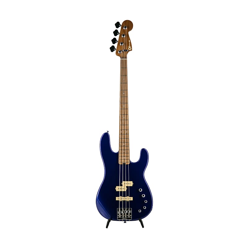 Charvel Pro-Mod San Dimas Bass PJ IV Bass Guitar, Maple Fretboard, Mystic Blue, MC220875 image 1