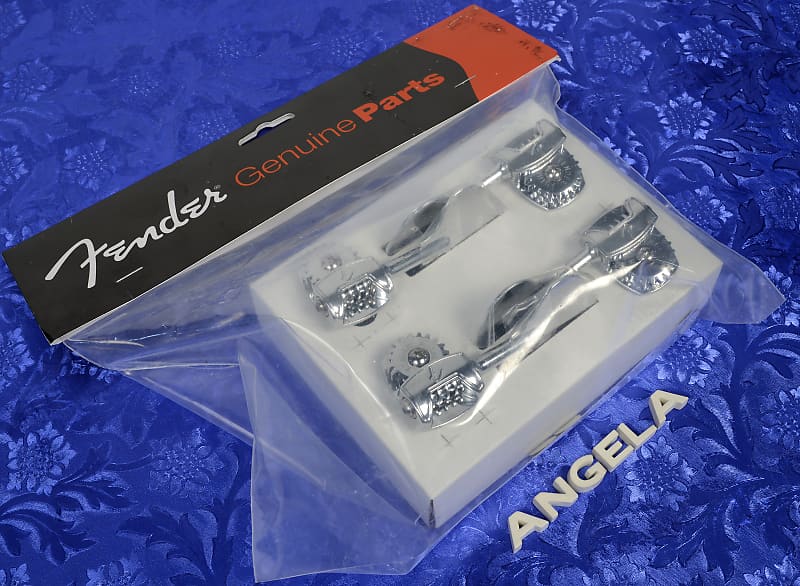 Fender Bass Tuners, Deluxe F Stamp, Left Hand, Set of 4, Reverb
