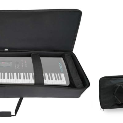 Rockville 88 Key Padded Rigid Durable Keyboard Gig Bag Case For Yamaha MODX8 image 1