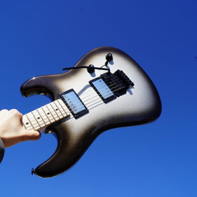 G&L USA CUSTOM SHOP Invader XL - Silver Burst 6-String Electric Guitar w/ Tolex Custom Shop Case (2023) for sale