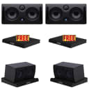 2 PreSonus Eris E44  Monitors/ FREE On-Stage ASP3021 Speaker Foam/  While Supplies Last