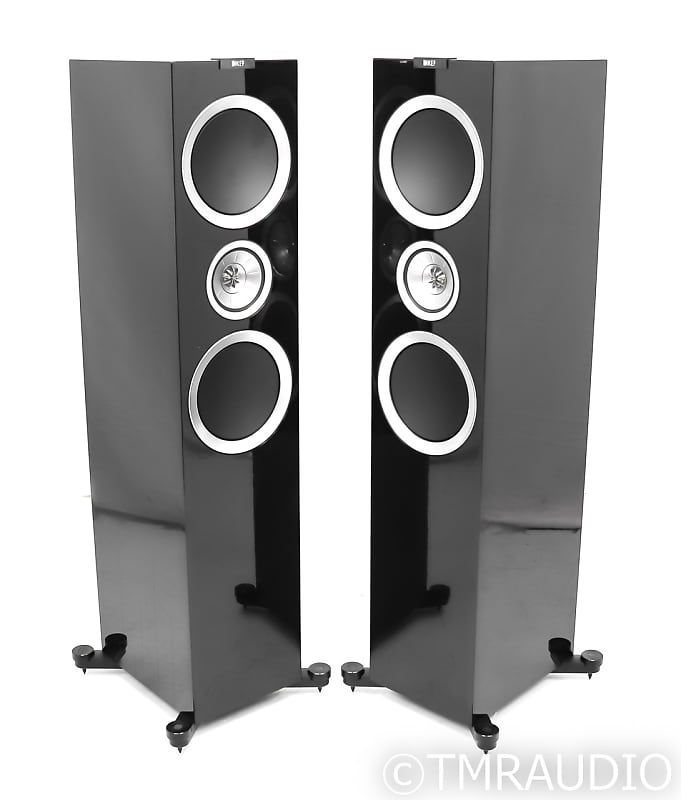 KEF R900 Floorstanding Speakers; Gloss Black Pair image 1