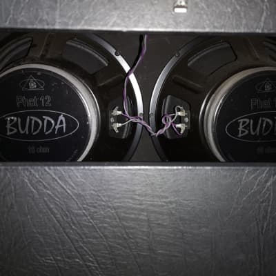 Budda Superdrive 18 & Matching 2x12 Cab 2008 ish Black/Purple image 3