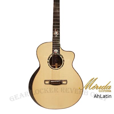 Merida Extrema AhLatin Solid Sitka Spruce & Cocobolo grand auditorium acoustic electronic guitar image 2
