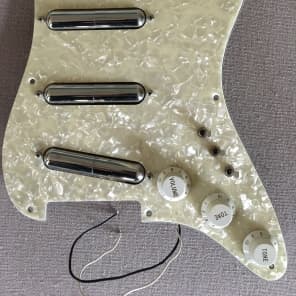 Loaded Strat Pickguard with rare Jerry Jones Lipstick Pickups image 1