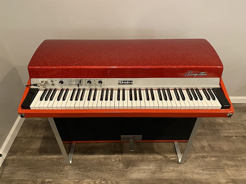 Custom Red Sparkle Rhodes Suitcase Piano image 1