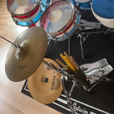 ludwig vistalite drum set
