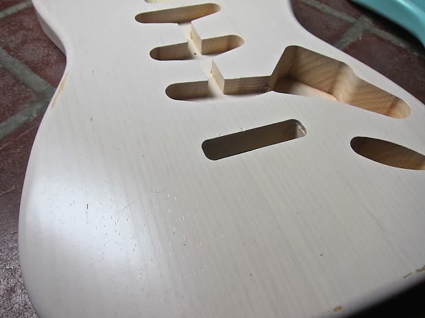 Stratocaster Body. One Piece White Pine, 'Mary Kay' Nitro Lacquer Finish Fits Fender Strat Neck image 1