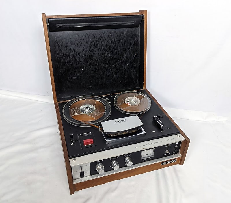 Vintage Sony TC-230W Reel to Reel Solid State 4-Track Tape