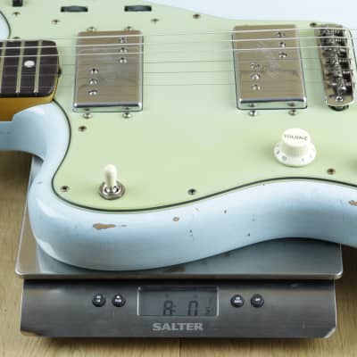 Fender Custom Shop Dealer Select CuNiFe Wide Range Jazzmaster Relic Sonic Blue Left Handed R127430 image 6