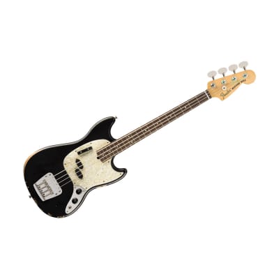 JMJ Road Worn Mustang Bass Black Fender image 13