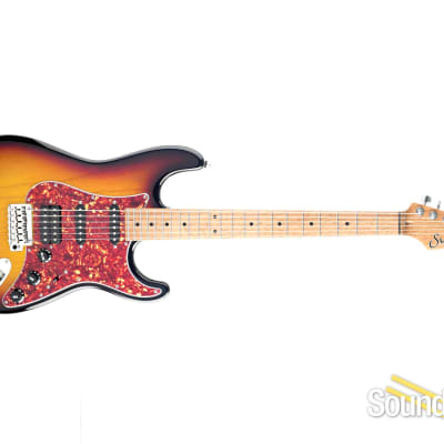 Suhr Classic S Paulownia Trans 3 Tone Burst Guitar #66833 image 3