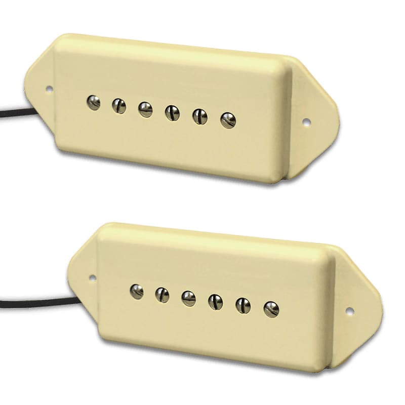 Lindy Fralin -5% Underwound P-90 Dogear Pickup Set P90 Cream Covers