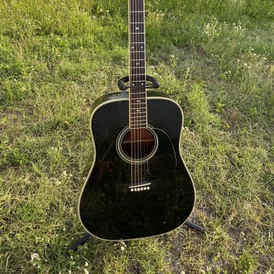 Takamine F-341 JAPAN RARE 80s  Black with case holy grail image 1
