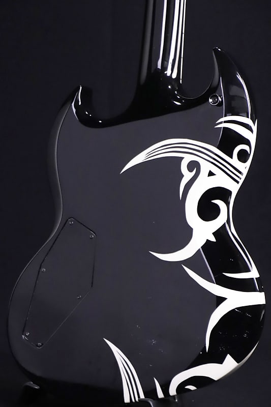 ESP ~ PEACEMAKER PM-108VP Black w Tribal Graphic (S/N