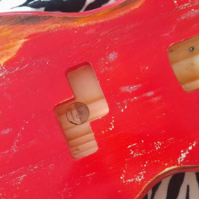 Precision bass 57 Body Relic - Red image 4