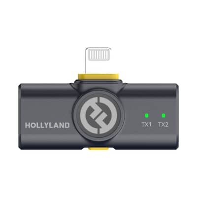 Hollyland LARK M2 Wireless Lavalier Microphone Combo (Shine Charcoal) + 2x Hollyland Lavalier Microphone: Omni Sound, Wide Compatibility (3.5mm) image 8