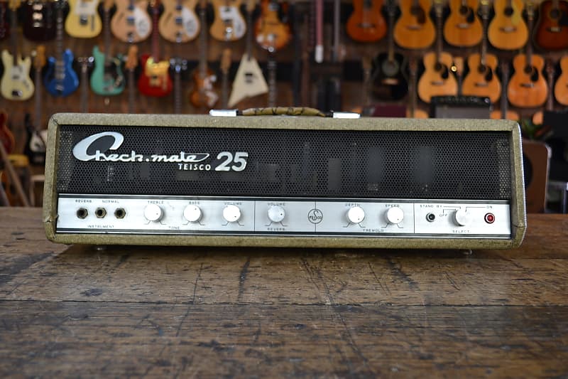 Teisco Checkmate 25 Tube Head 1960's