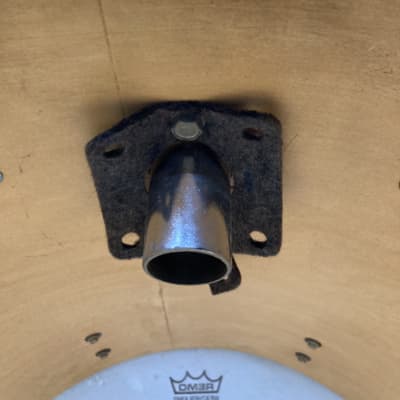 Rogers - 18x16" Big R Floor Tom, Converted to a Bass Drum 1970's - Jet Black image 14
