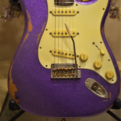 American Fender Stratocaster Custom Relic Purple Sparkle CS Fat 50's image 1