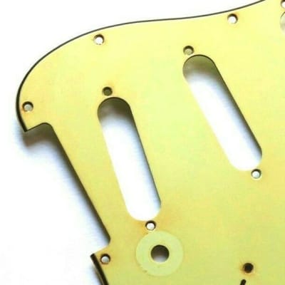 Aged 62 SC Pickguard Mint Green 3 Ply Vintage Thick Mid Layer GuitarSlinger Premium  fits Strat  ® image 6