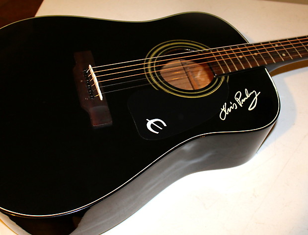 Elvis Presley Epiphone Guitar Acoustic made in USA TCB | Reverb