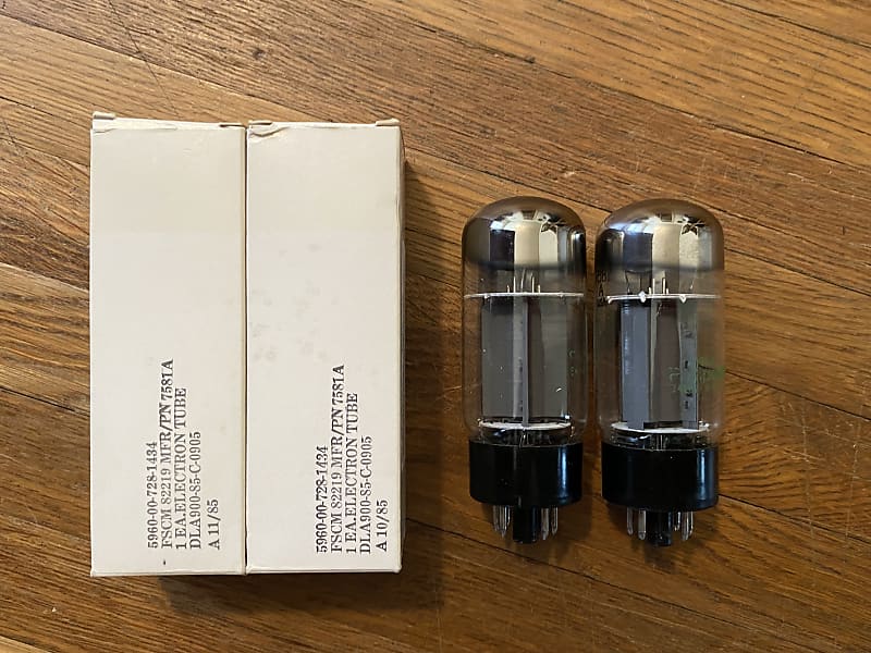 Phillips 7581A USA Vacuum Tube Pair. 6L6 Upgrade. Both Test