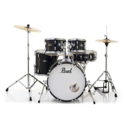 Pearl Roadshow 5pc Drum Set w/Hardware & Cymbals Jet Black image 11
