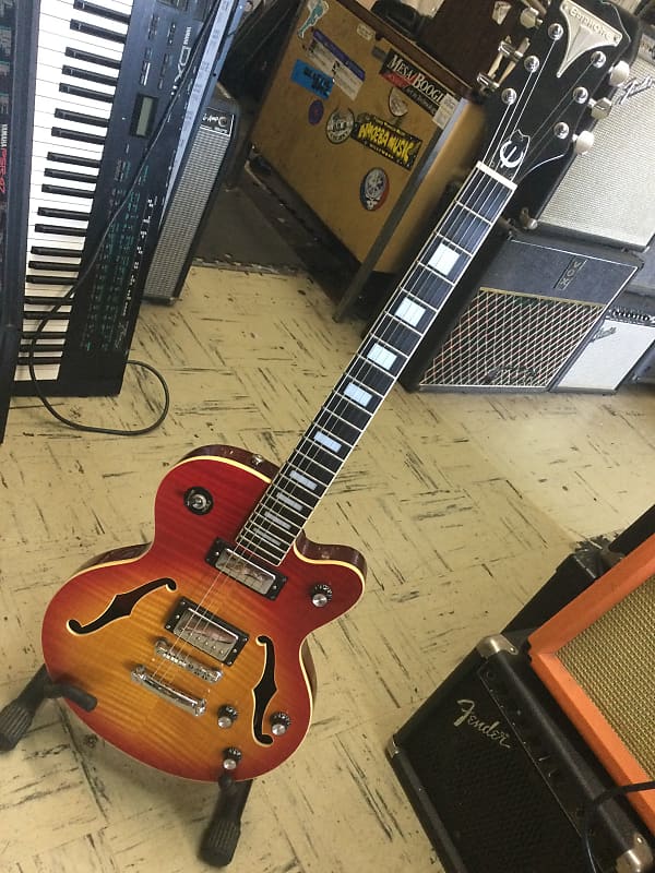 希少! Epiphone ALLEYKAT HS エピフォン アレイキャット ヘリテージチェリーサンバースト 2007年製 セミアコースティックギター  セミアコ - 楽器、器材