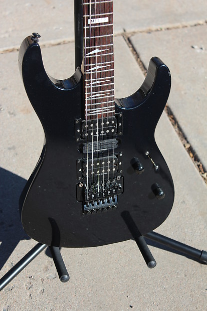 1999 ESP LTD M 250 Maverick Electric Guitar Gunmetal Blue Finish Duncan Pickups Floyd