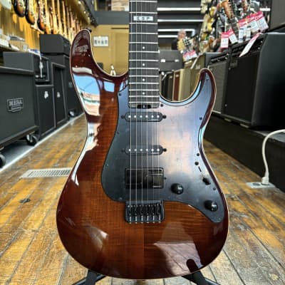 ESP Japan E-II SN-III HT Electric Guitar Tiger Eye Sunburst w/Hard Case for sale