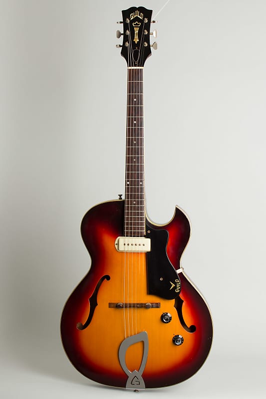 Guild T-100 Thinline Hollow Body Electric Guitar (1962), ser. | Reverb