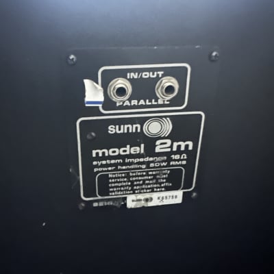 Sunn Model 2M 80’s? - Black image 4