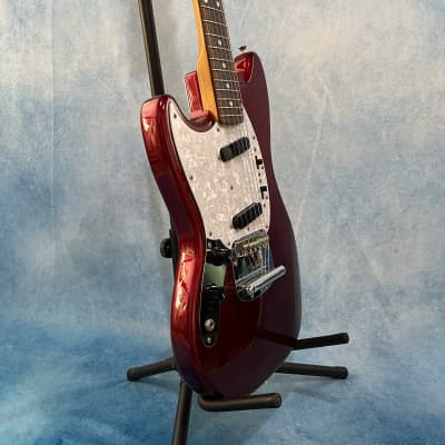 2010 Fender Japan MG-69 Mustang Old Candy Apple Red MIJ LH Left image 4