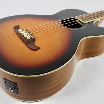 Fender FA-450CE Acoustic/Electric Bass, Laurel Fingerboard - 3-Colour Sunburst 2023 (0971443032) image 4