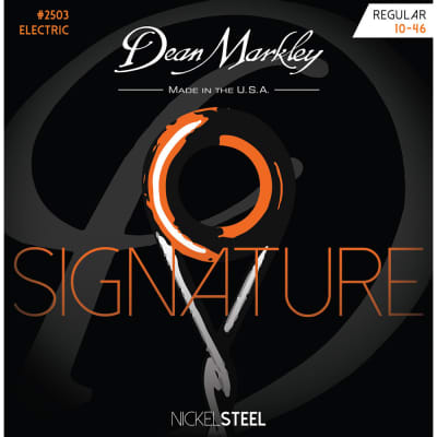 Dean Markley Regular 10-46 NickelSteel Electric Signature Series String Set for sale