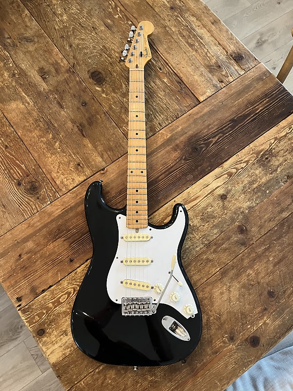 Fender stratocaster 1988 - Black Japan Contemporary H-series | Reverb