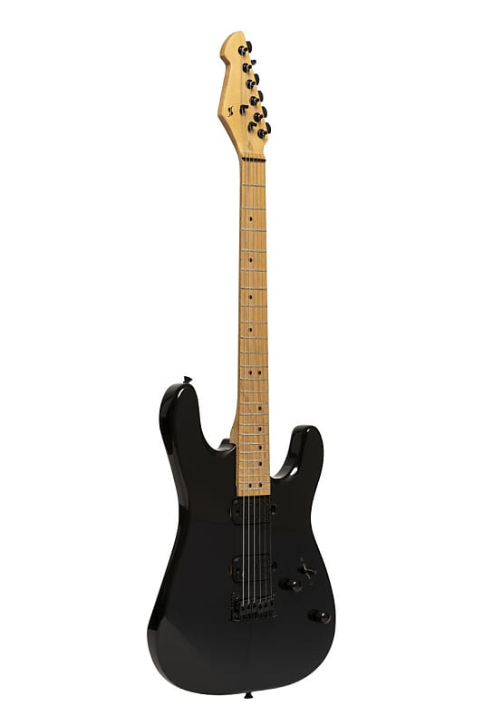 Stagg Metal Series Electric Guitar - Black - SEM-TWO H BK image 1