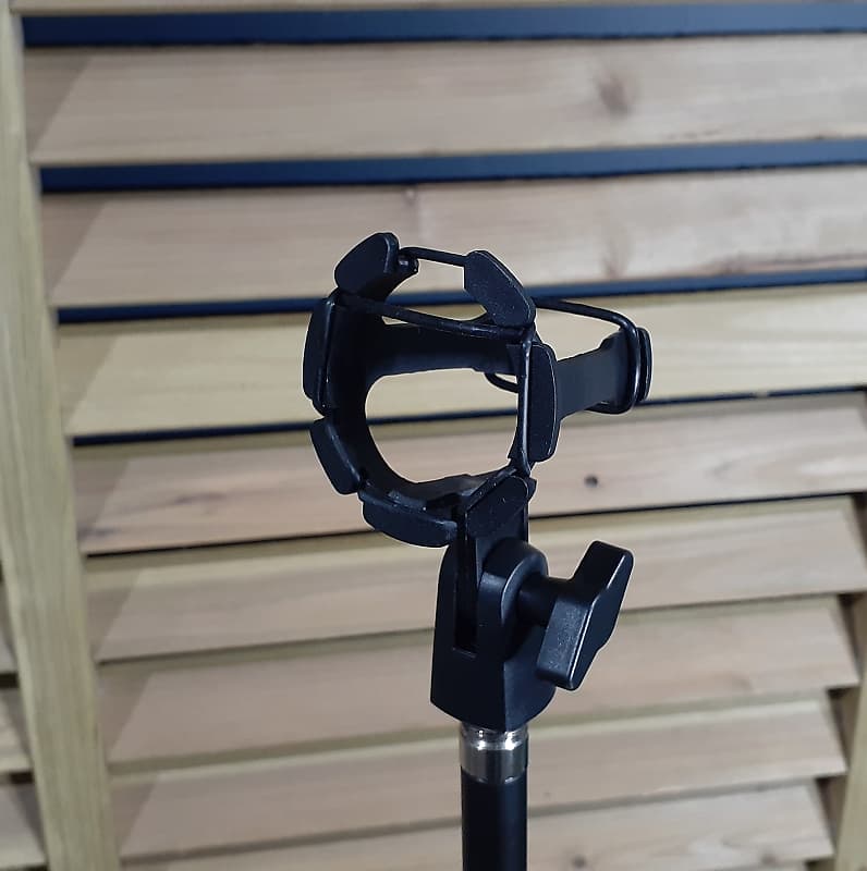 Mic Stand Holder for a Harmonica Microphone like the Shure Reverb