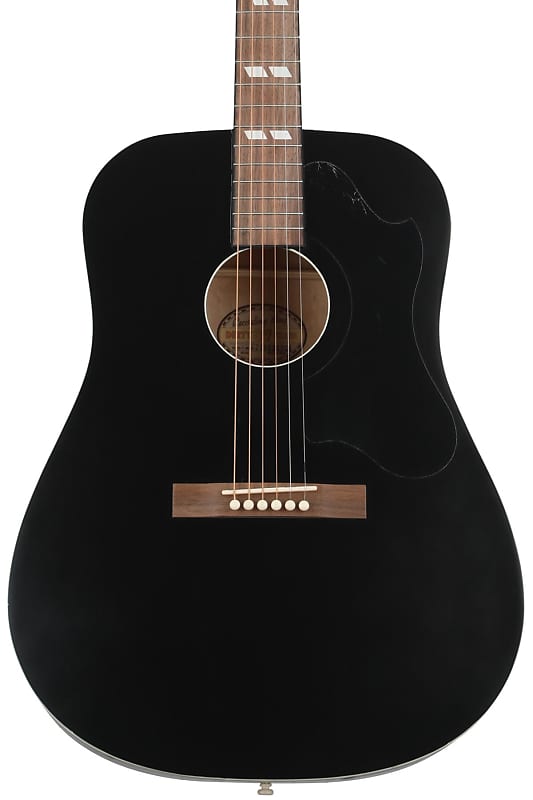 Recording King Dirty 30s Series 7 Dreadnought Acoustic Guitar - Matte Black image 1
