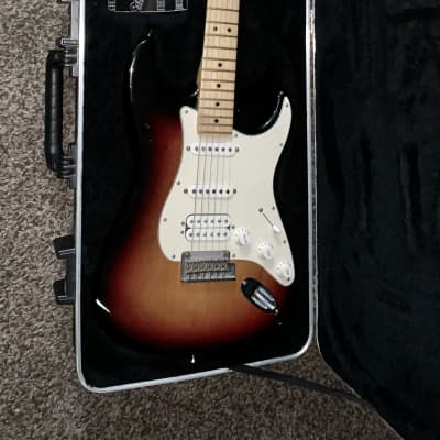 2009 Fender American Standard Stratocaster HSS with Fretboard Sunburst  electric guitar made in the usa ohsc | Reverb