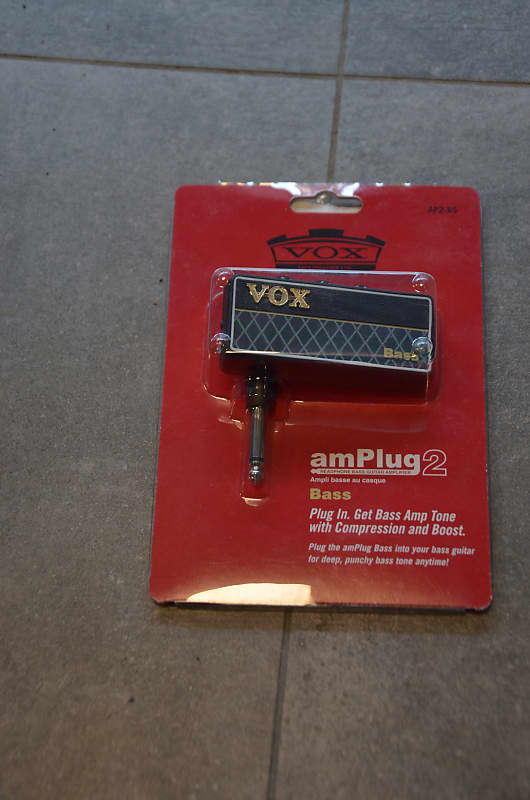 Vox amPlug 2 Bass Battery-Powered Bass Guitar Headphone Amplifier