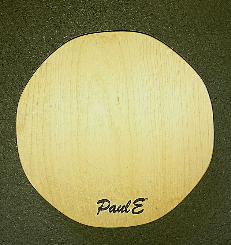 PaulE Drums 'Kajon-E' Handheld Cajon. Poplar-Walnut & Baltic Birch top with tote bag image 1